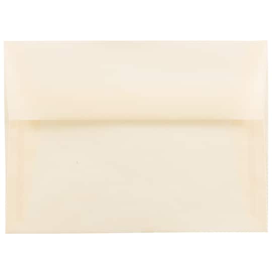 JAM Paper A6 Translucent Vellum Envelopes